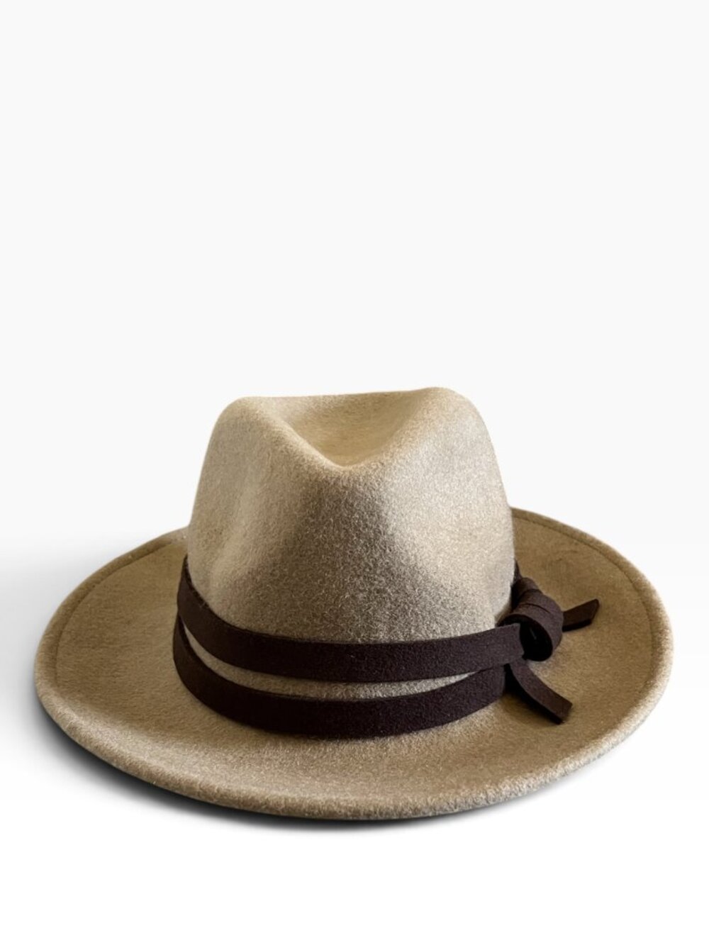 Gigi Pip NEW Wool Equestrian Style Hat In Tan & Brown Size M/L